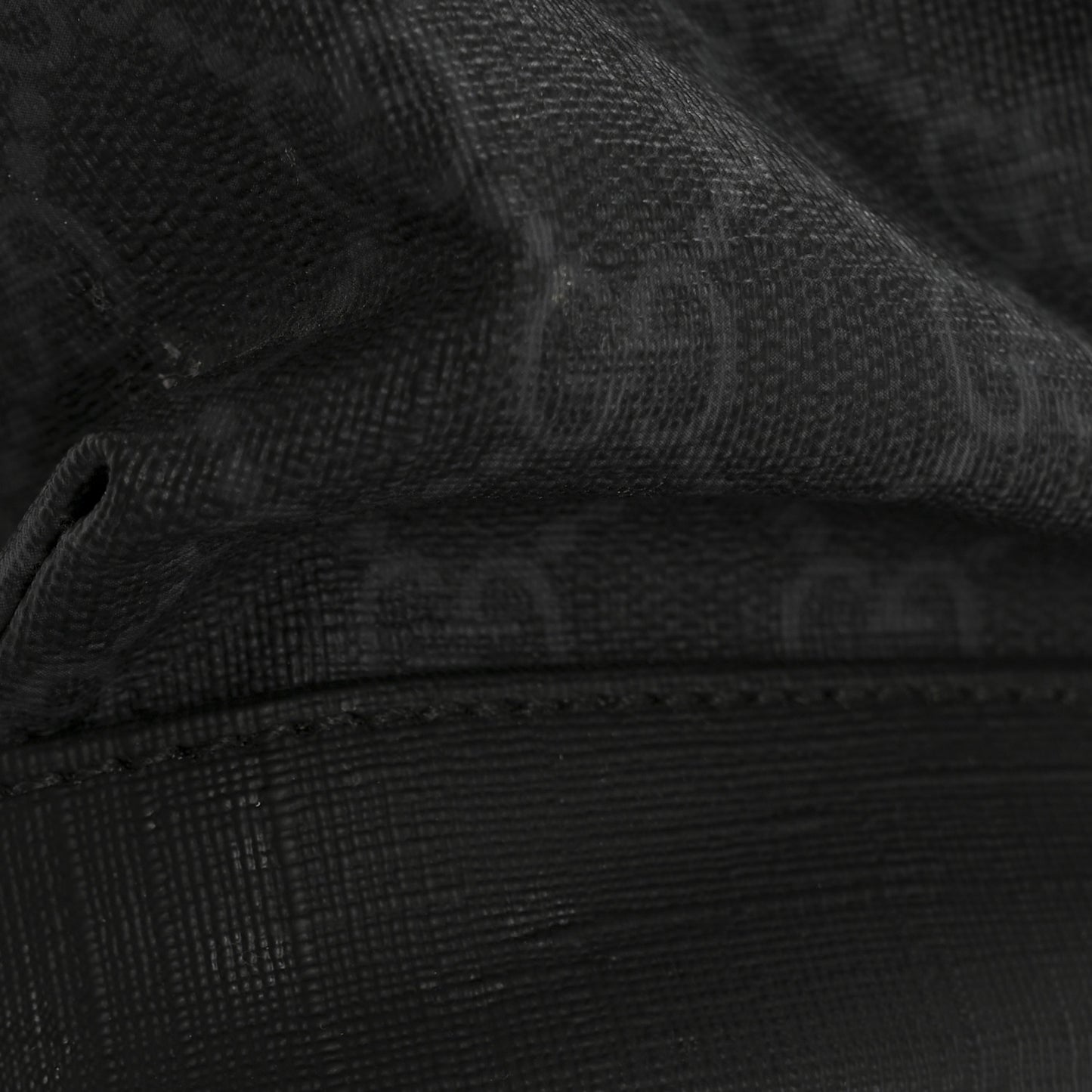 Soft GG Supreme Monogram Calfskin Web Double Buckle Backpack Black