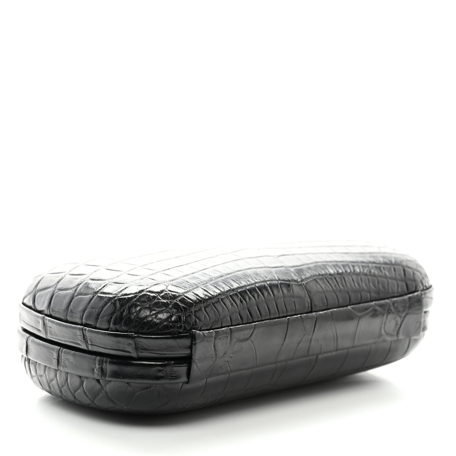 Bottega Veneta Crocodile Knot Clutch Black 4 of 6