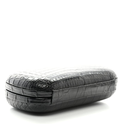 Bottega Veneta Crocodile Knot Clutch Black 4 of 6