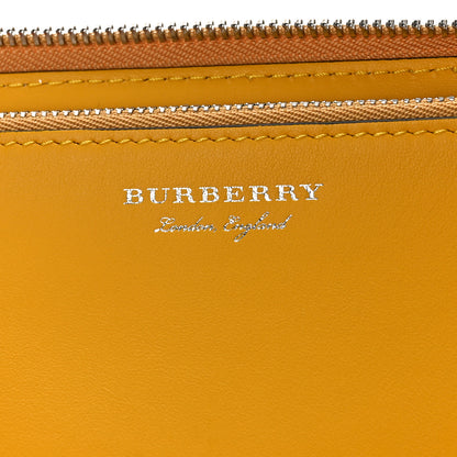 Burberry Vintage Check Graffiti Print Zip Around Wallet Yellow 6 of 8