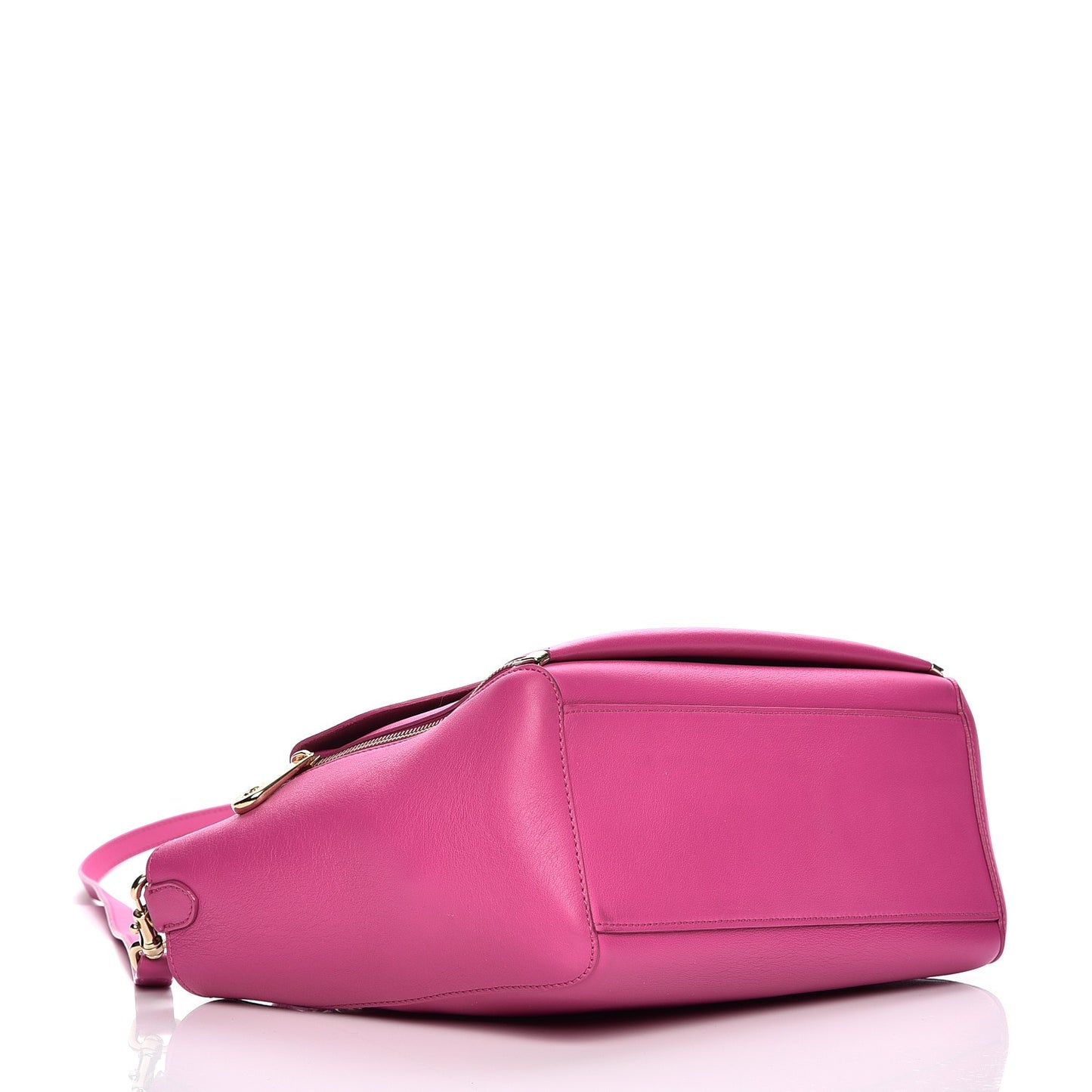 Silky Calf Small Willow Tote Fuchsia