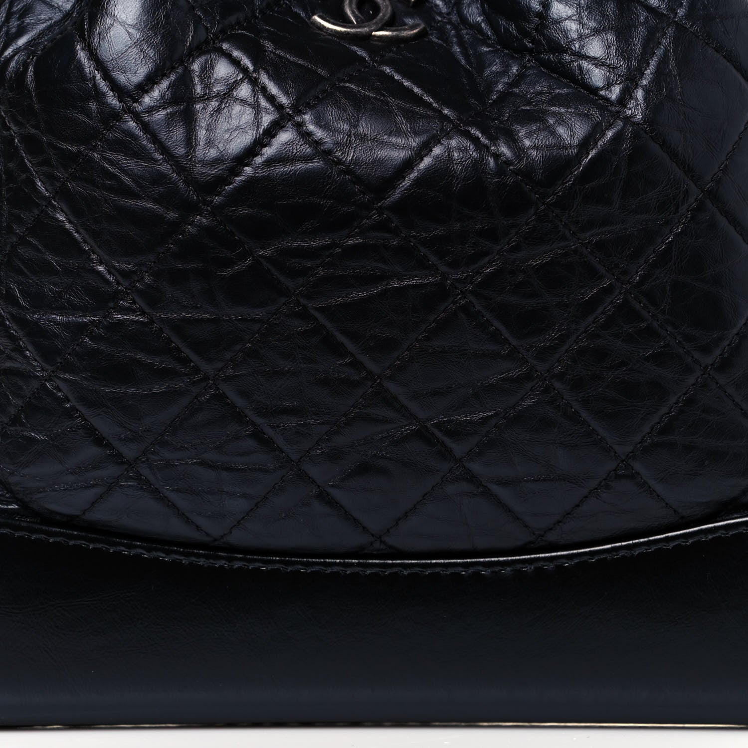 Chanel Aged Calfskin Quilted Small Gabrielle Backpack Black 8 of 11