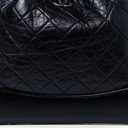 Chanel Aged Calfskin Quilted Small Gabrielle Backpack Black 8 of 11