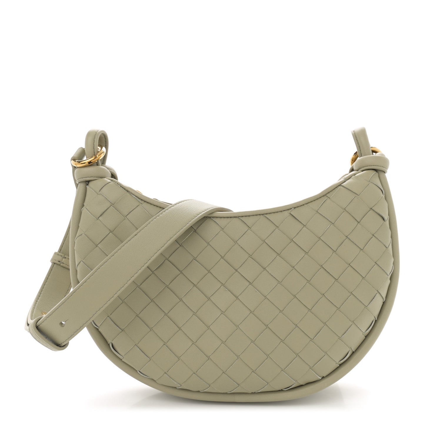 Nappa Intrecciato Small Gemelli Multipocket Bag Travertine Muse