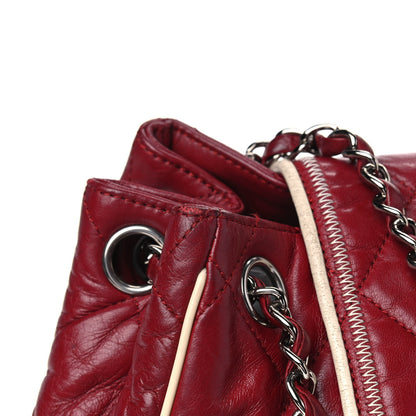 Chanel Lambskin Quilted East West Accordion Flap Light Bordeaux 12 of 16