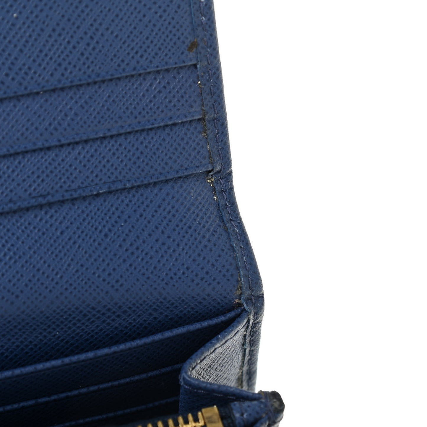 Saffiano Triangle Continental Flap Wallet Bleuette