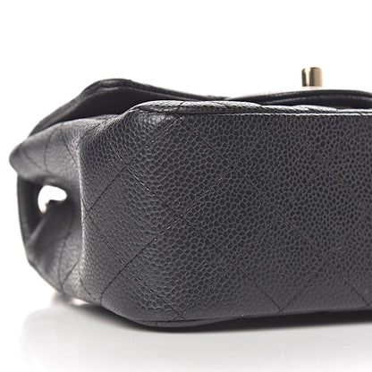 Chanel Metallic Caviar Quilted Mini Square Flap Black 8 of 10