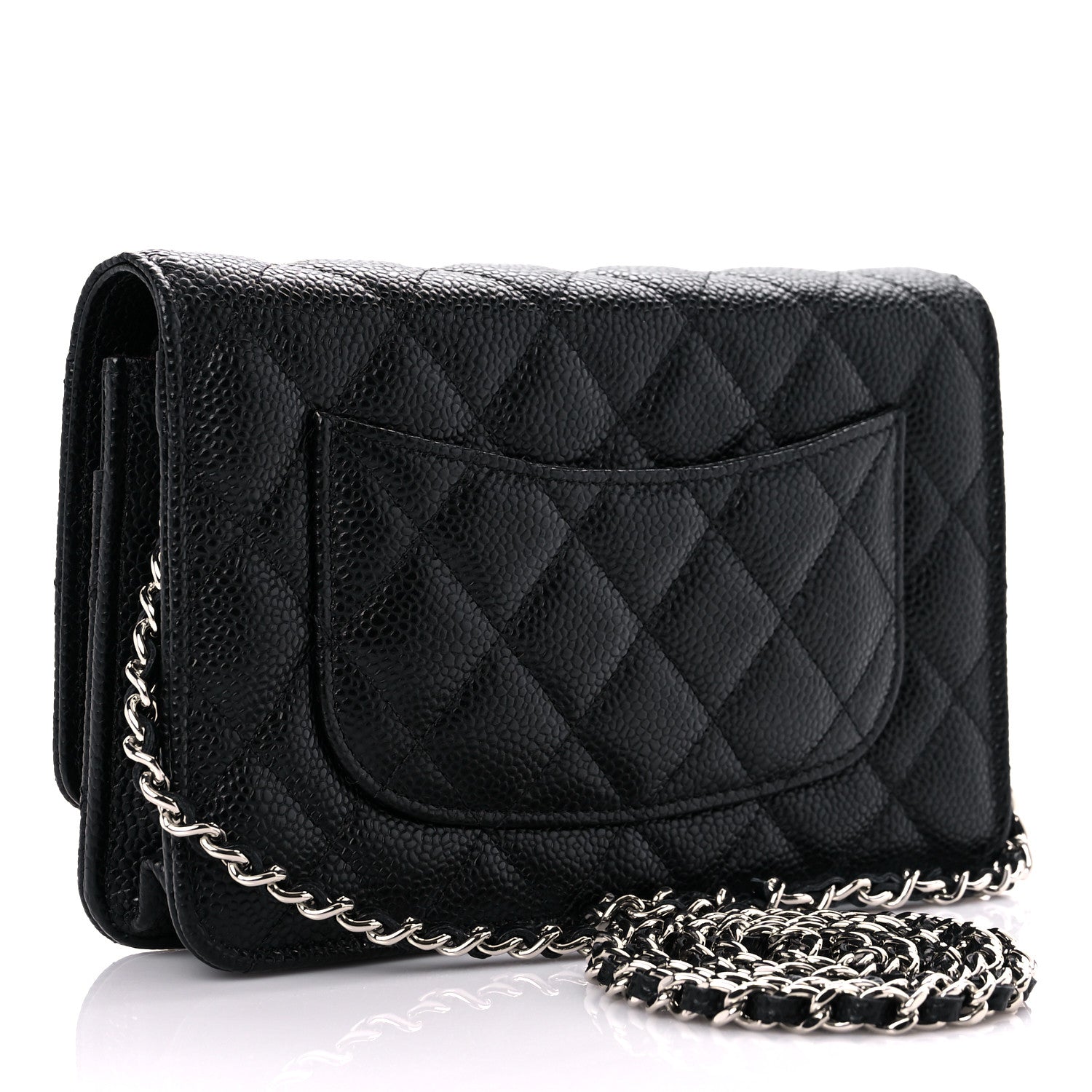 Chanel Caviar Quilted Wallet On Chain WOC Black 3 of 11