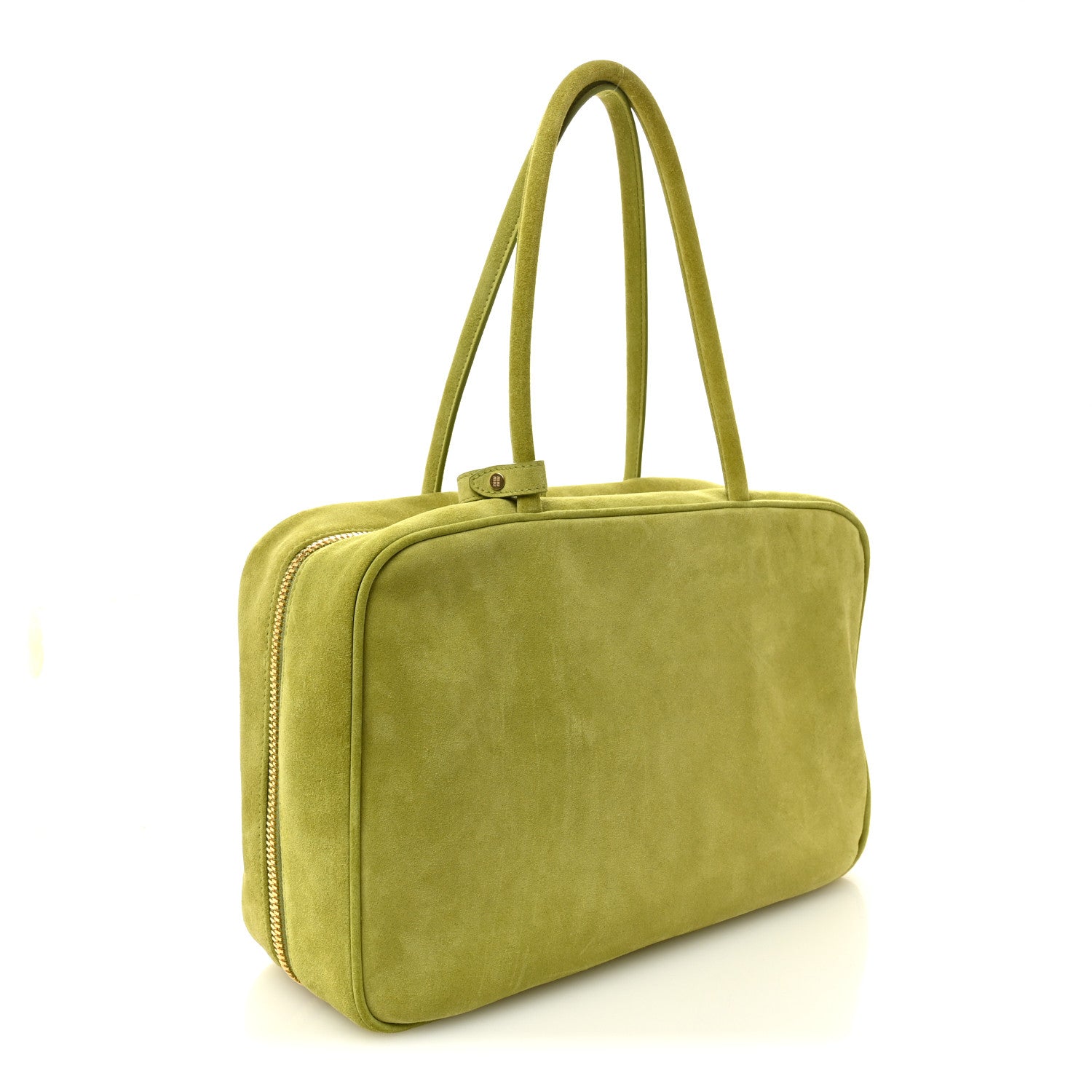 Miu Miu Camoscio Beau Top Handle Bag Edera 3 of 9