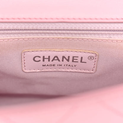 Chanel Calfskin Stitched Small Ring My Bag Flap Crossbody Pink 6 of 12