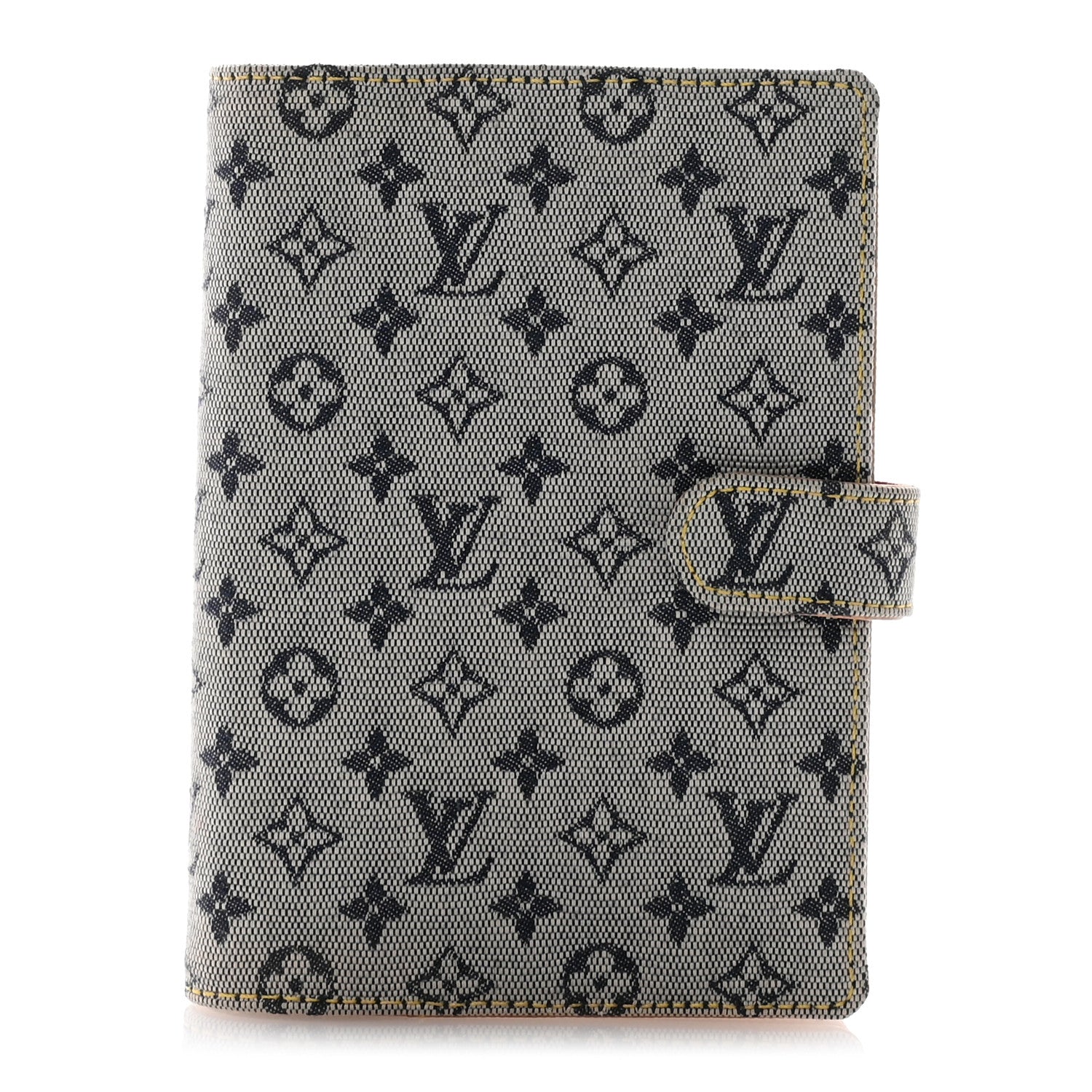 Louis Vuitton Mini Lin Small Ring Agenda Cover Blue 1 of 9