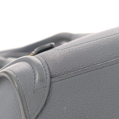 Celine Drummed Calfskin Nano Luggage Kohl 10 of 10