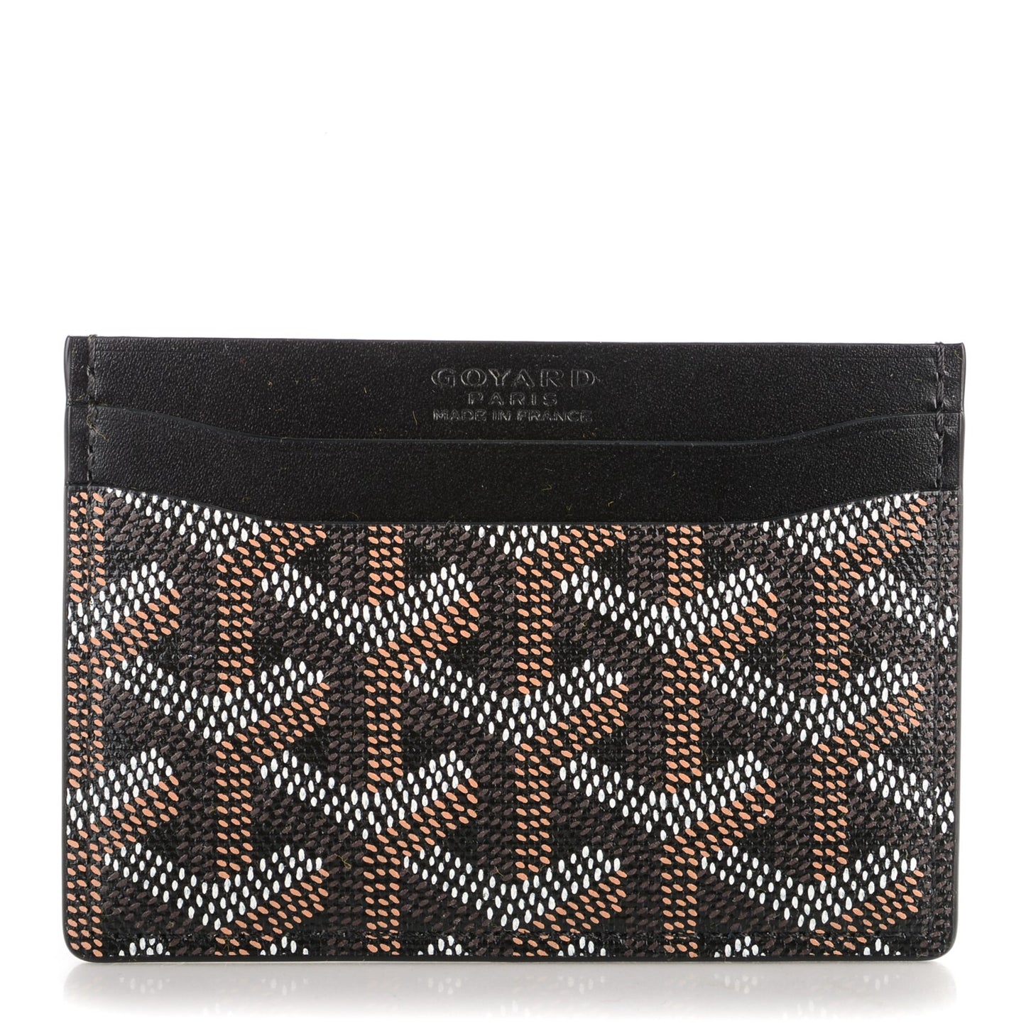 Goyardine Saint Sulpice Card Holder Black