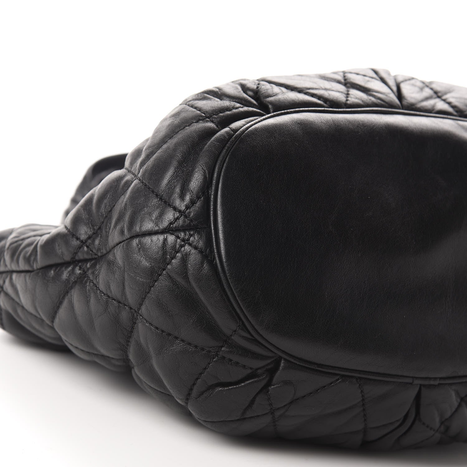 Chanel Lambskin Quilted Cloudy Bundle East West Tote Black 6 of 10