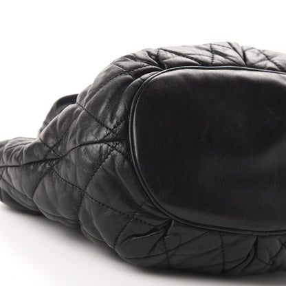 Chanel Lambskin Quilted Cloudy Bundle East West Tote Black 6 of 10