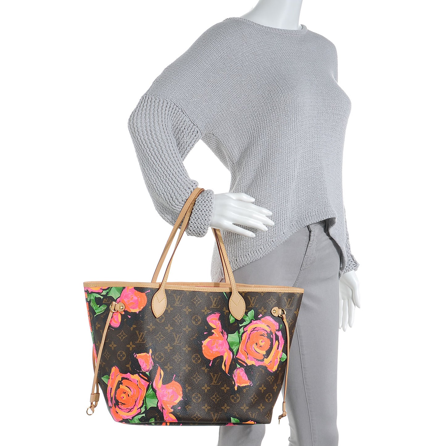 Monogram Roses Neverfull MM