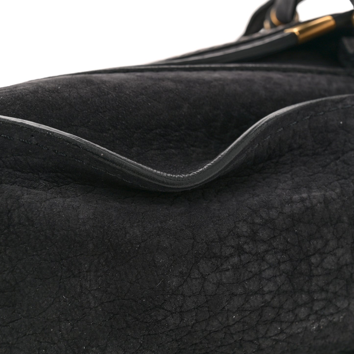 Nubuck Calfskin Medium Marcie Satchel Black