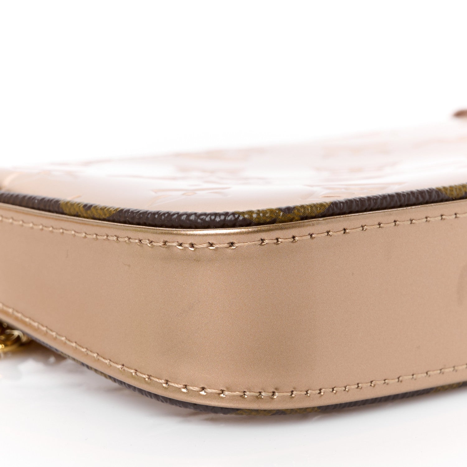 Louis Vuitton Metallic Vernis Mini Pochette Accessories Rose Gold 8 of 10