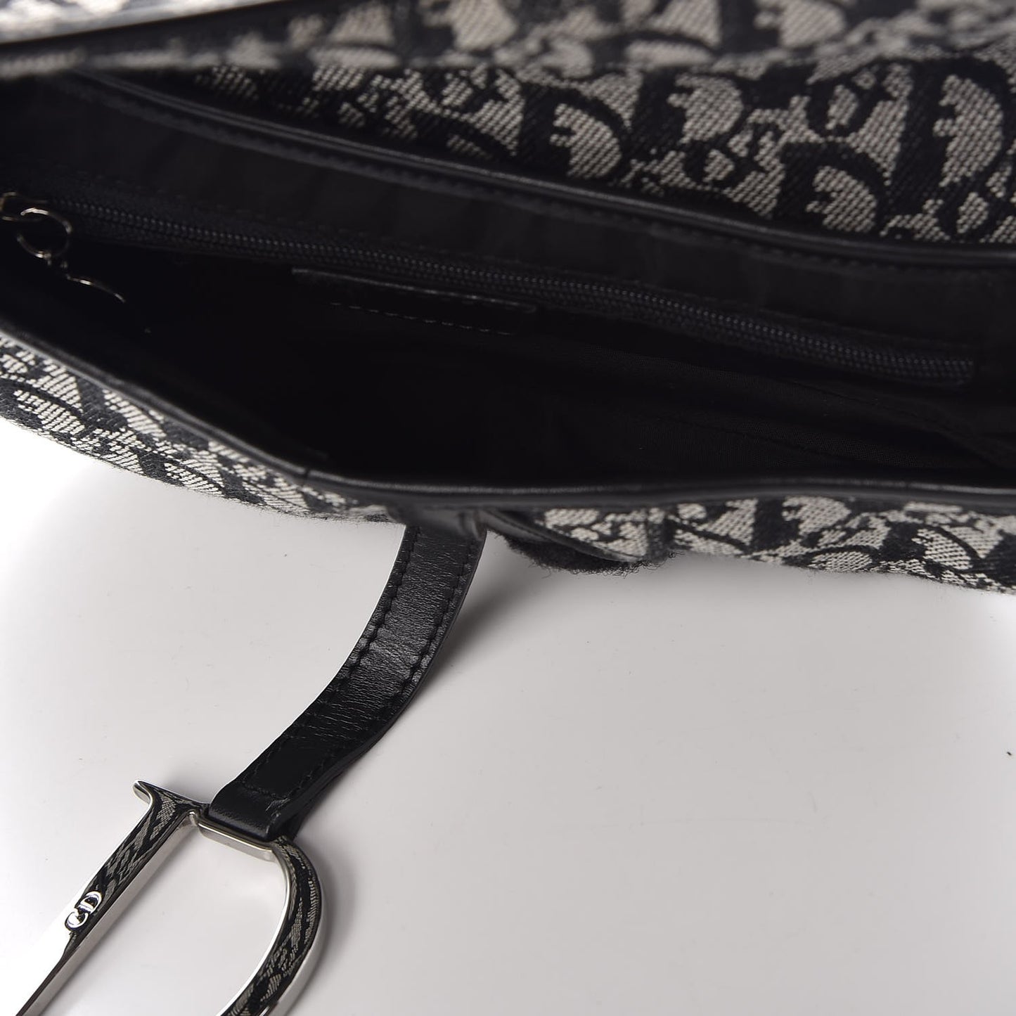 Monogram Saddle Bag Black