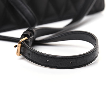 Saint Laurent Lambskin Diamond Quilted Monogram Angie Chain Bag Black 23 of 23