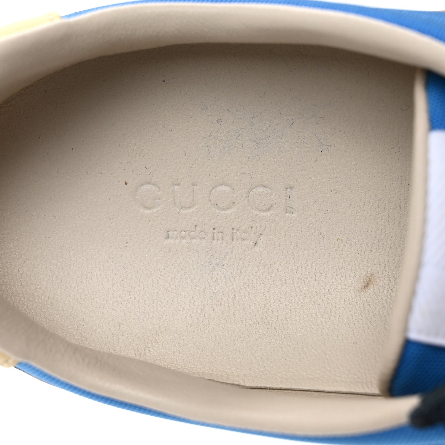 Gucci Nylon Suede Web Womens G74 Sneakers 37.5 Black Bright Splash 8 of 9