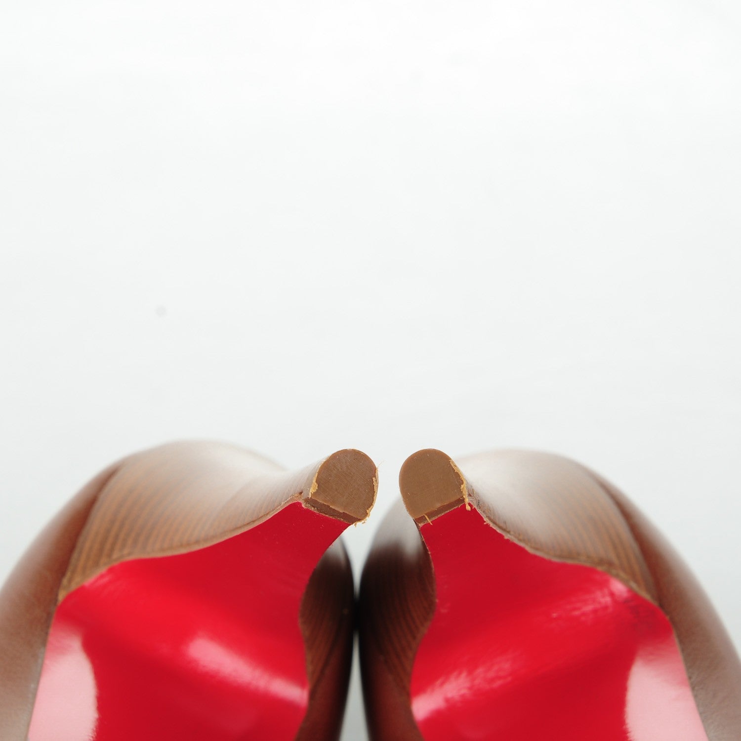 Christian Louboutin Kid Capretto Decollete 868 120 Pumps 36 Brown 6 of 8