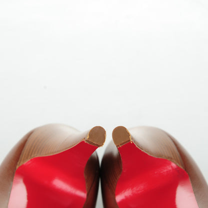 Christian Louboutin Kid Capretto Decollete 868 120 Pumps 36 Brown 6 of 8