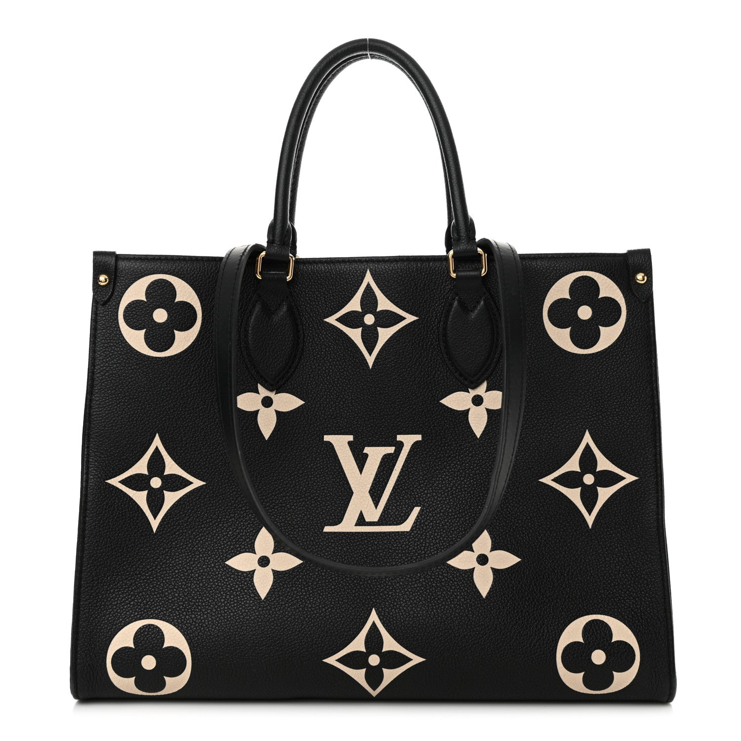 Louis Vuitton Empreinte Monogram Giant Onthego MM Black Beige 1 of 15