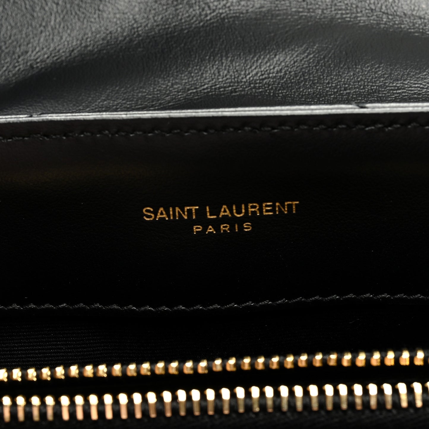 Calfskin Y Quilted Monogram Small Loulou Chain Satchel Black