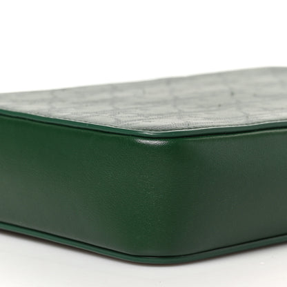 Christian Dior Calfskin Oblique Galaxy Perforated World Tour Messenger Pouch Green White 8 of 8