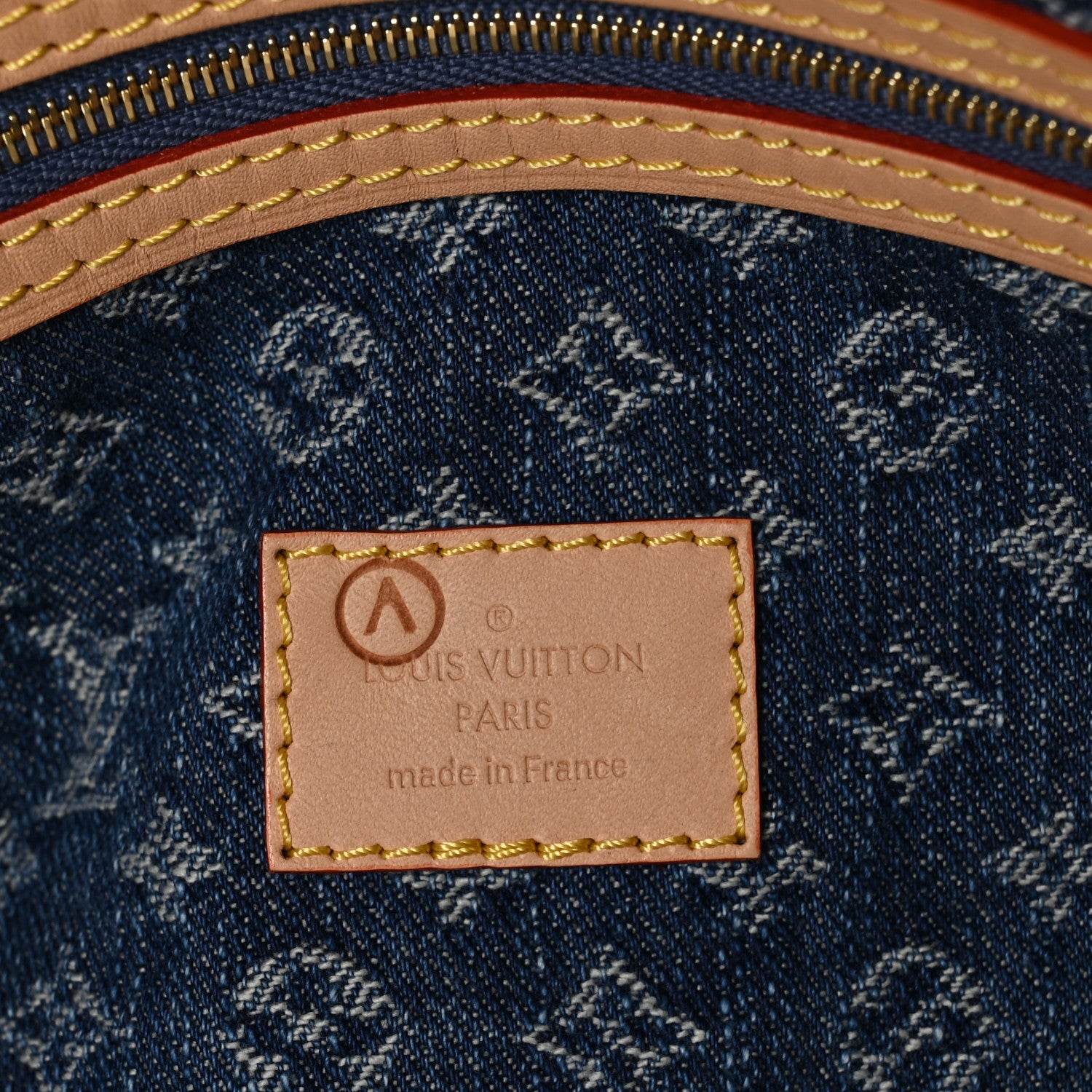 Louis Vuitton Denim Monogram New LV Remix Keepall Bandouliere 45 Blue 5 of 8