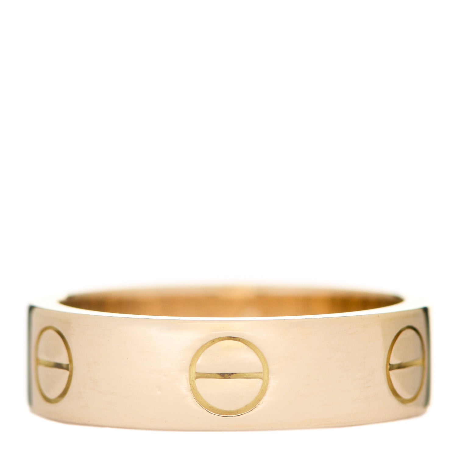 Cartier 18K Yellow Gold 5.5mm LOVE Ring 54 6.75 1 of 6