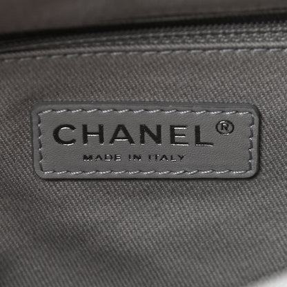 Chanel Aged Calfskin Quilted Be CC Tote Black 6 of 9