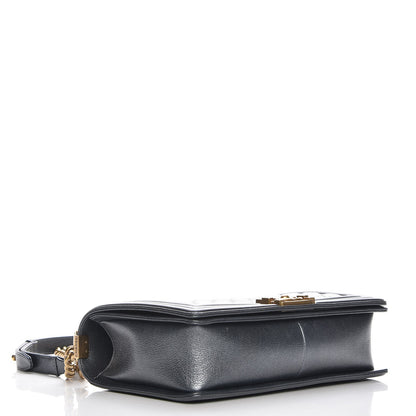 Chanel Pearl Caviar Quilted New Medium Boy Flap Charcoal 4 of 8