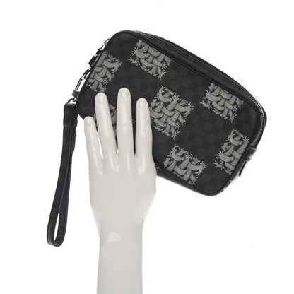Louis Vuitton Damier Graphite Rope Pochette Volga White 2 of 7