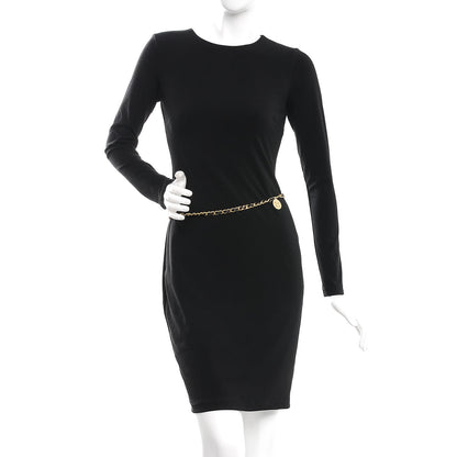 Chanel Lambskin Chain CC Medallion Belt Black Gold 2 of 6