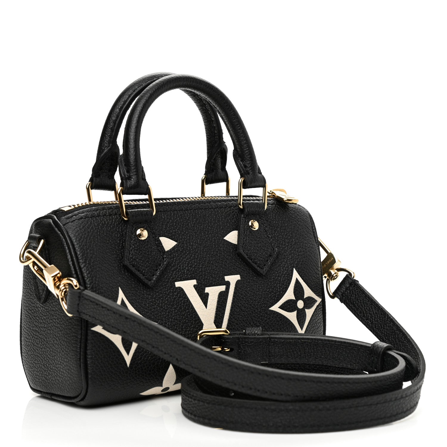 Louis Vuitton Empreinte Monogram Giant Nano Speedy Black Beige 2 of 6