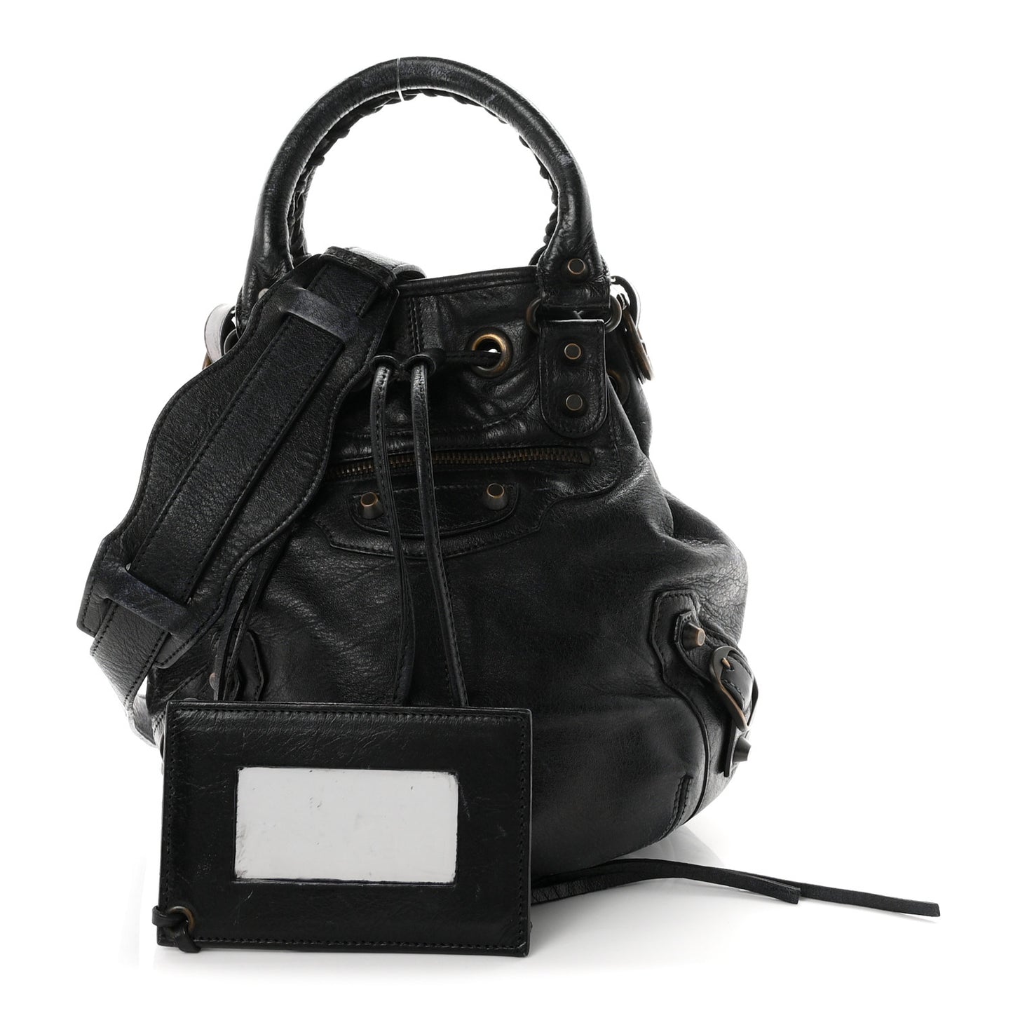 Agneau Classic Hardware Mini Pompon Dark Night