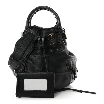 Balenciaga Agneau Classic Hardware Mini Pompon Dark Night 2 of 11