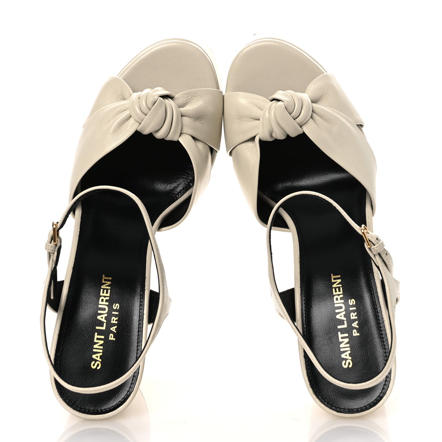 Vendome Bianca 85 Platform Sandals 38 Pearl