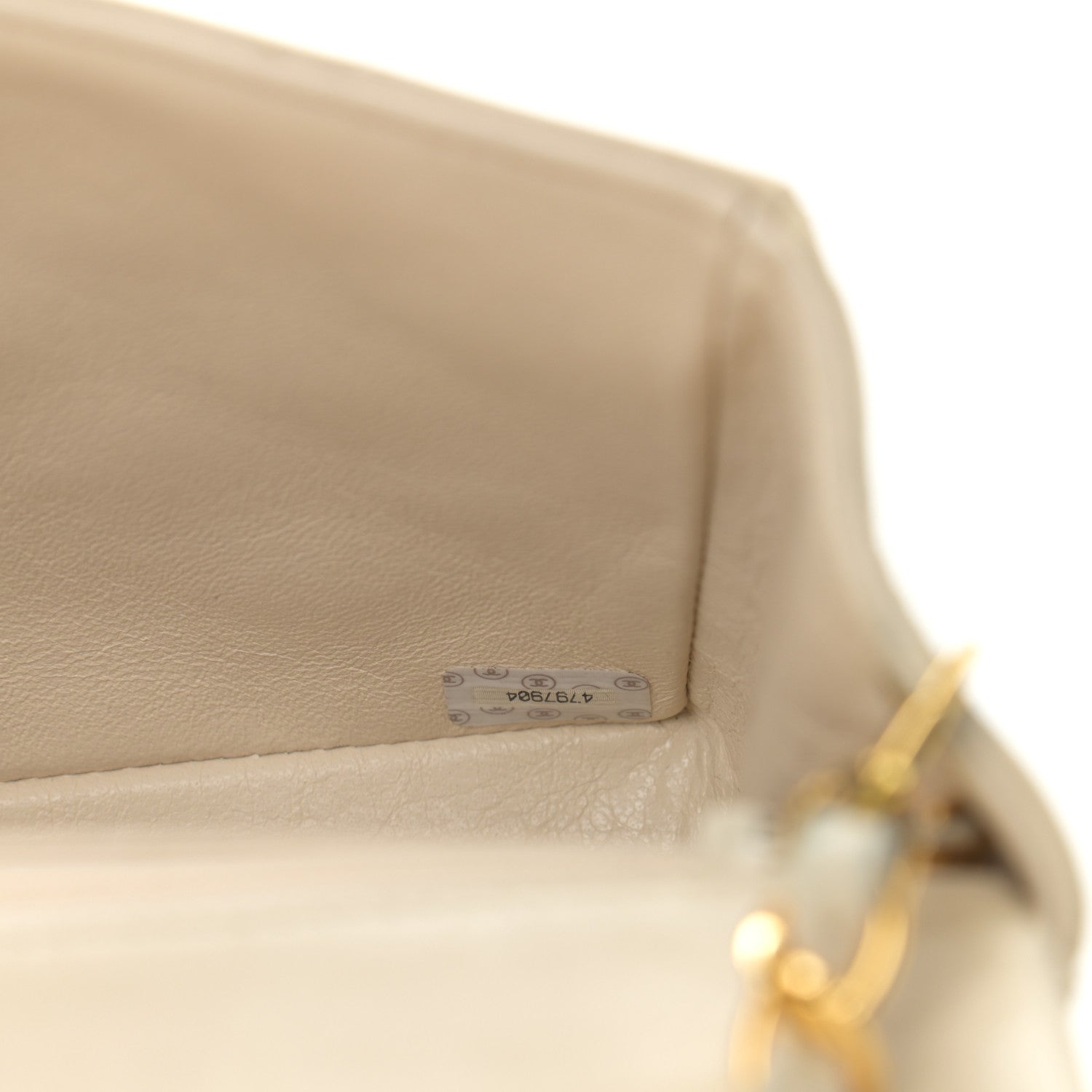 Chanel Lambskin Quilted Mini Square Flap Beige 8 of 15