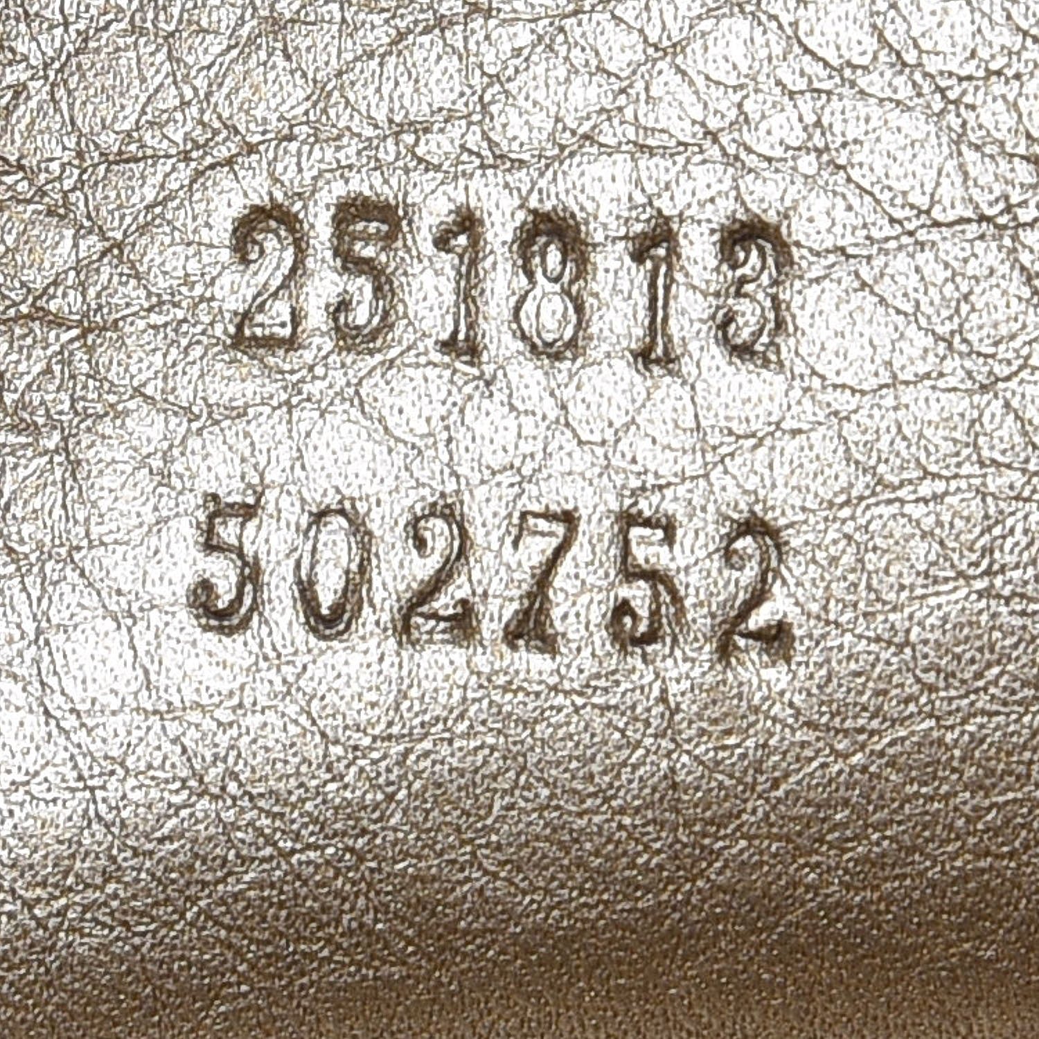 Gucci Metallic Python Medium 1973 Top Handle Satchel Gold 7 of 8