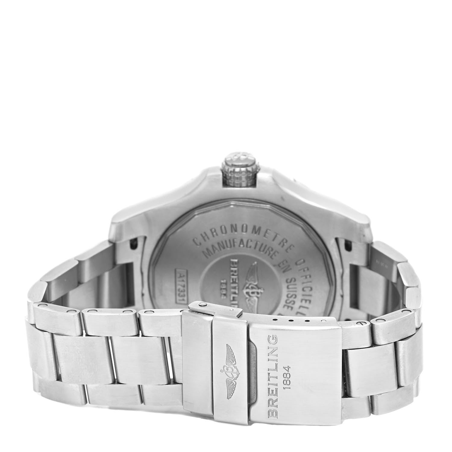 Breitling Stainless Steel 45mm Avenger Seawolf Automatic Watch Blue A17331 4 of 5
