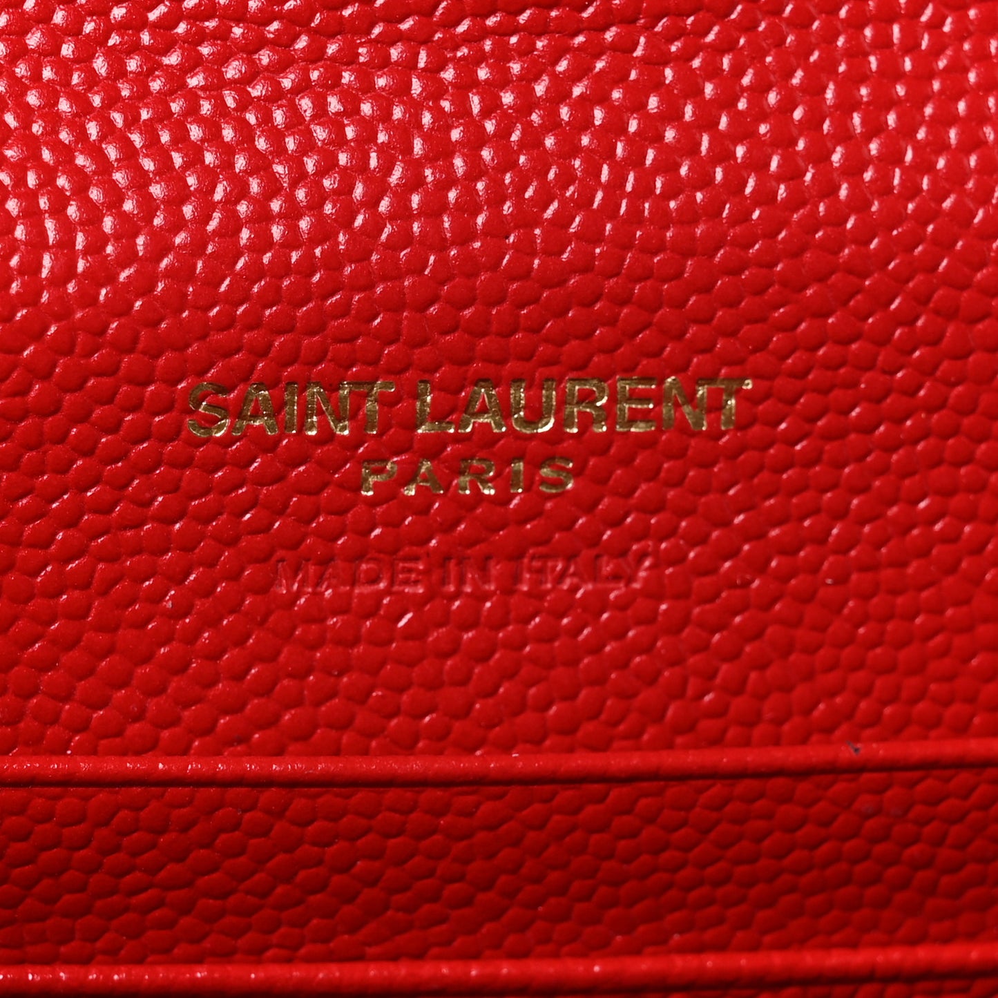 Grain De Poudre Matelasse Chevron Small Monogram Envelope Wallet Bandana Red