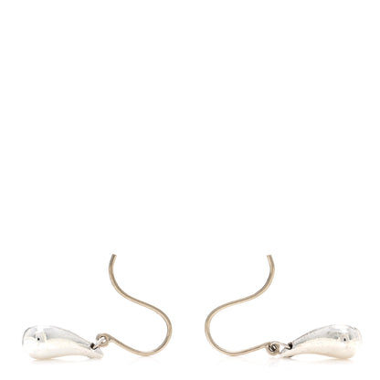 Tiffany Sterling Silver Elsa Peretti Teardrop Earrings 3 of 4