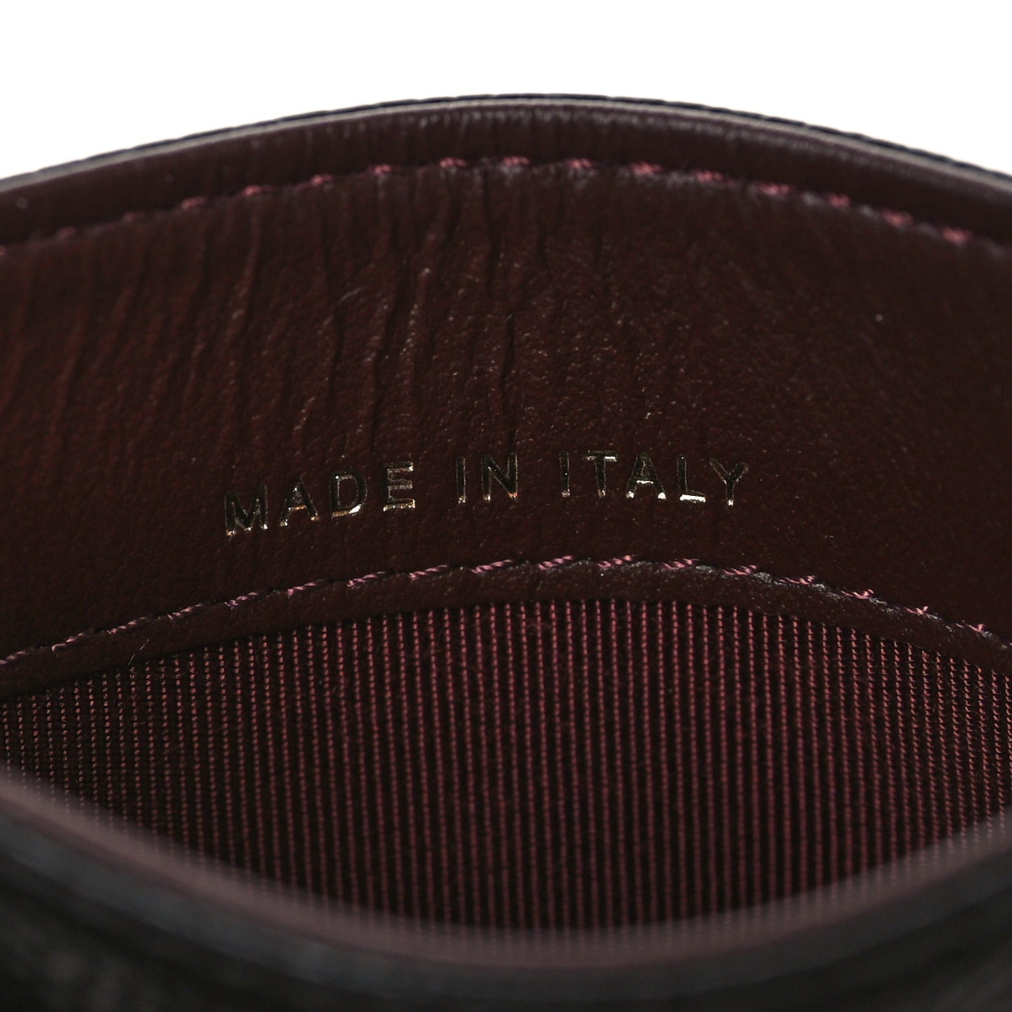 Caviar Quilted Card Holder Black