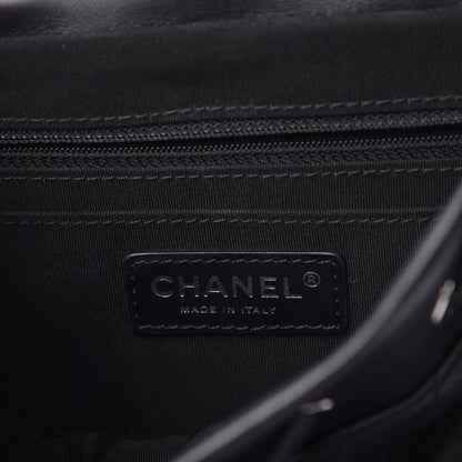 Chanel Calfskin Chevron Quilted Large Urban Spirit Backpack Black 6 of 7