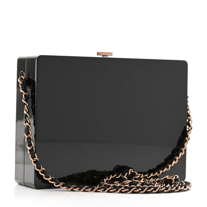 Chanel Plexiglass Crystal CC Minaudiere Clutch Black Copper 3 of 12