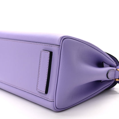Versace Calfskin Medium La Medusa Top Handle Handbag Lilac 8 of 8