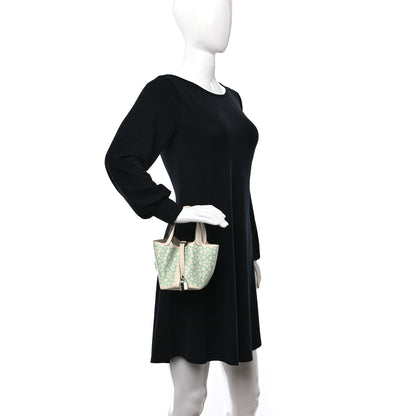 Hermes Swift Micro Lucky Daisy Picotin Lock Nata Vert 2 of 13